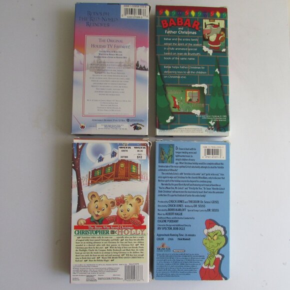VHS Tapes - 4 Animated Christmas movies - Picture 2 of 10